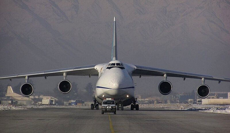 Large Cargo Airplane — White, Dramatic