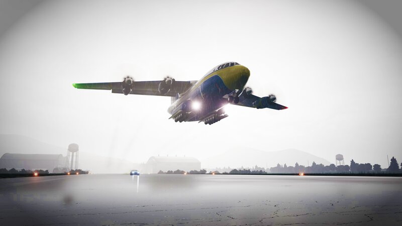 Large Cargo Plane — Gray