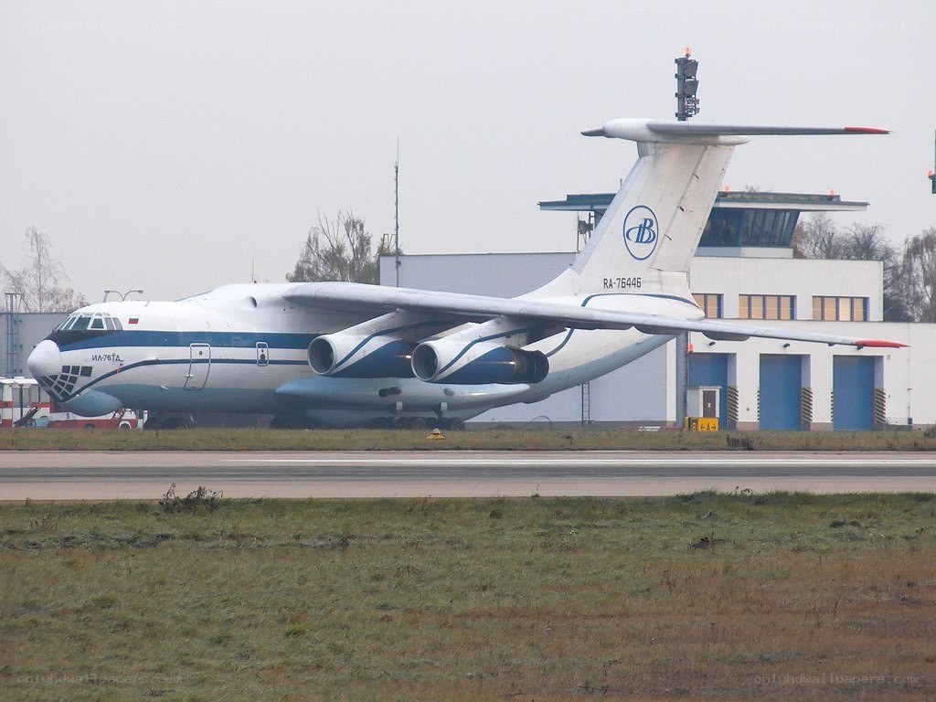 Large cargo plane on tarmac