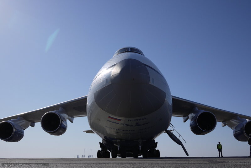 Large cargo plane on tarmac