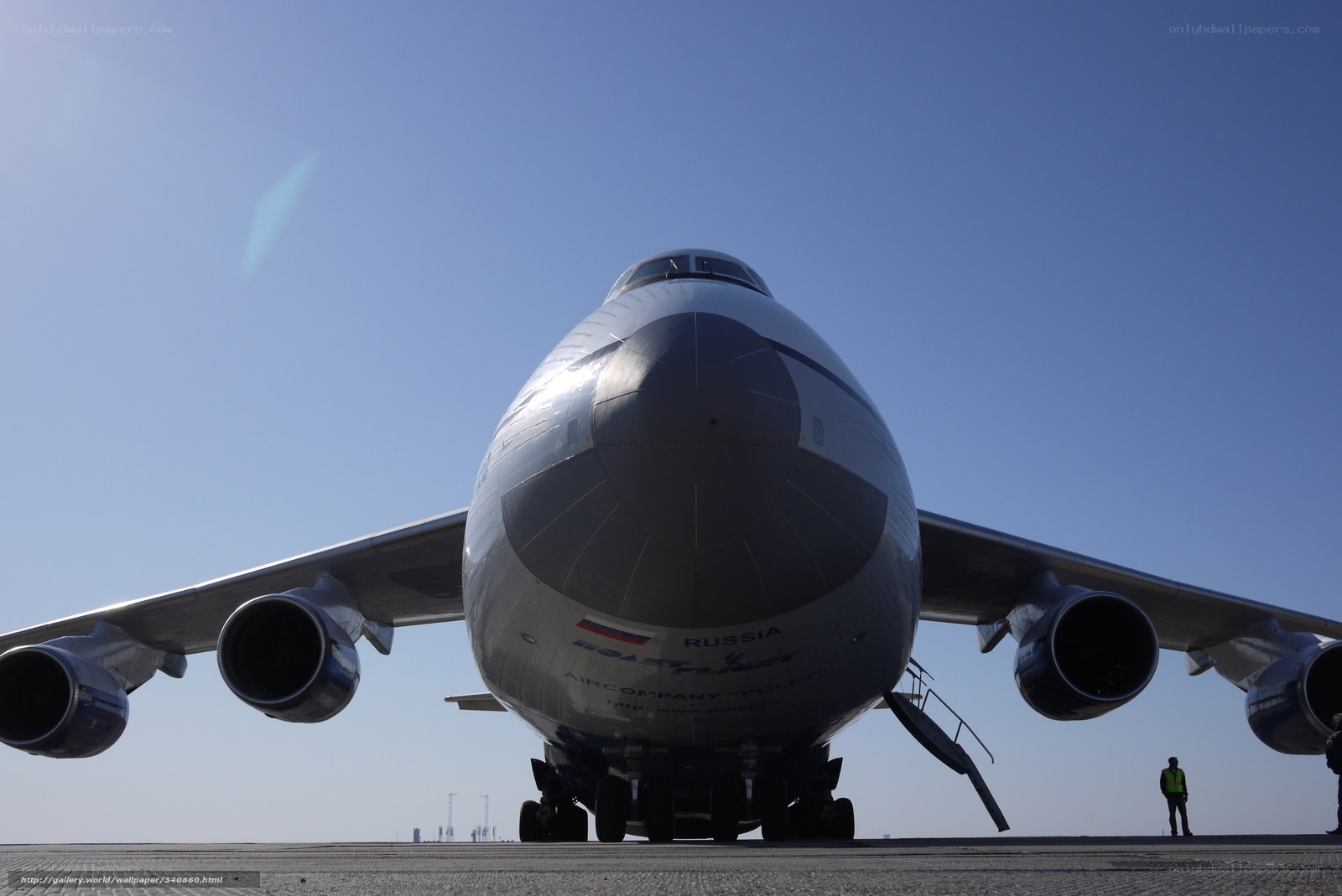 Large cargo plane on tarmac