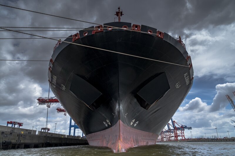Large Cargo Ship Bow