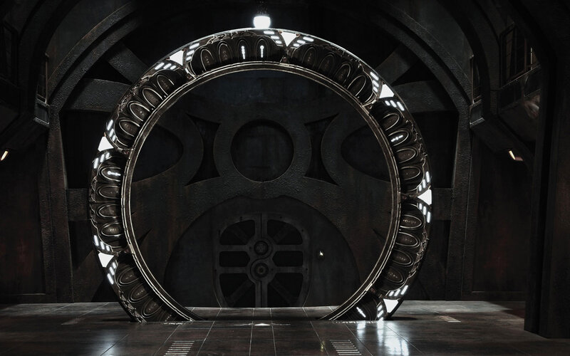 Large Circular Portal — Black