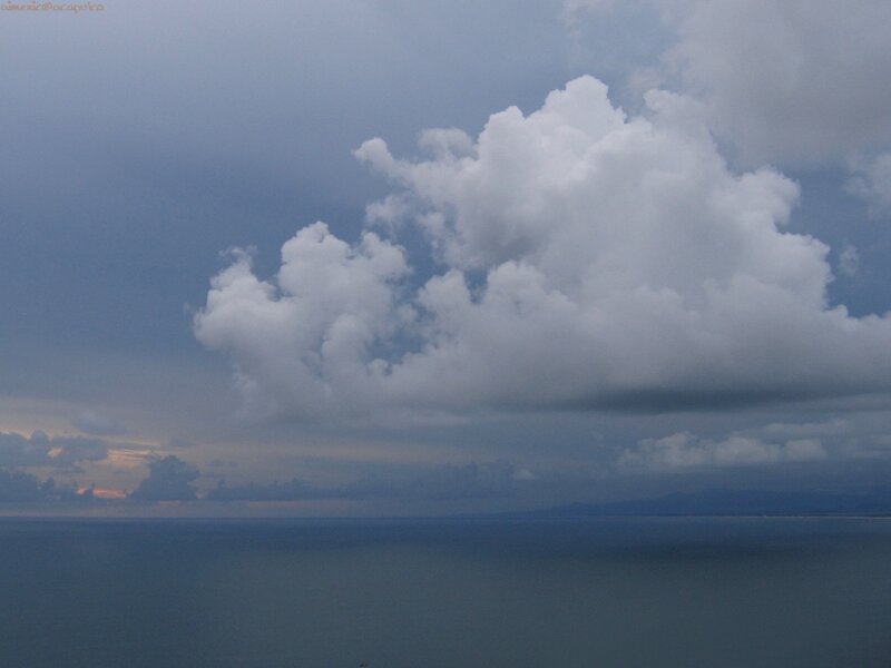 Large Cloud over Ocean — Blue, Dramatic