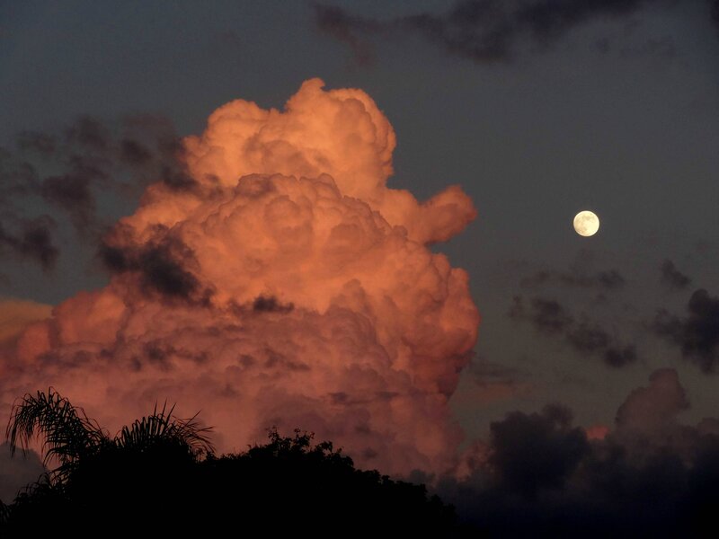 Large Cloud with Moon