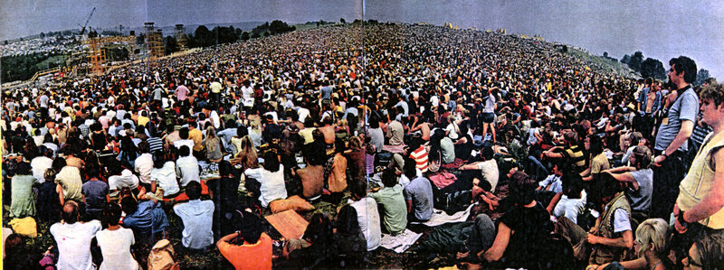 Large crowd at music festival