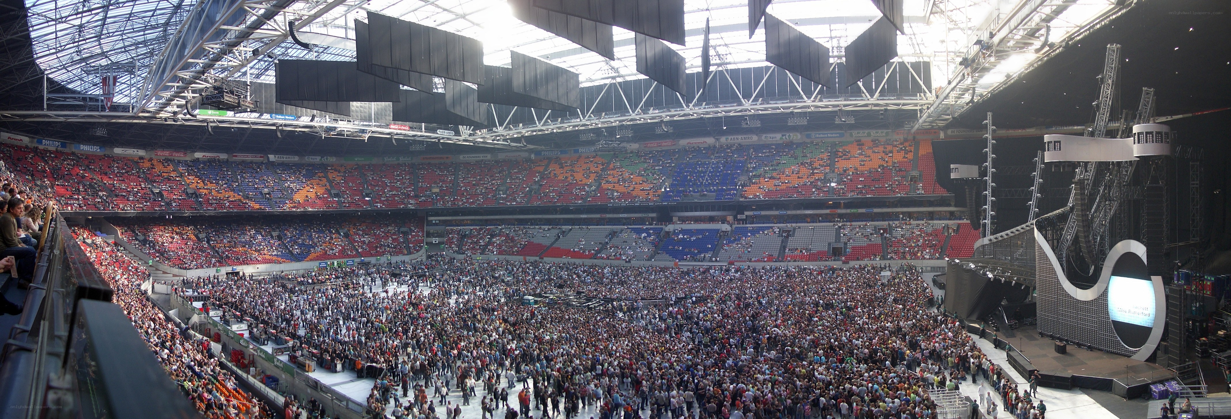 Large crowd at stadium concert