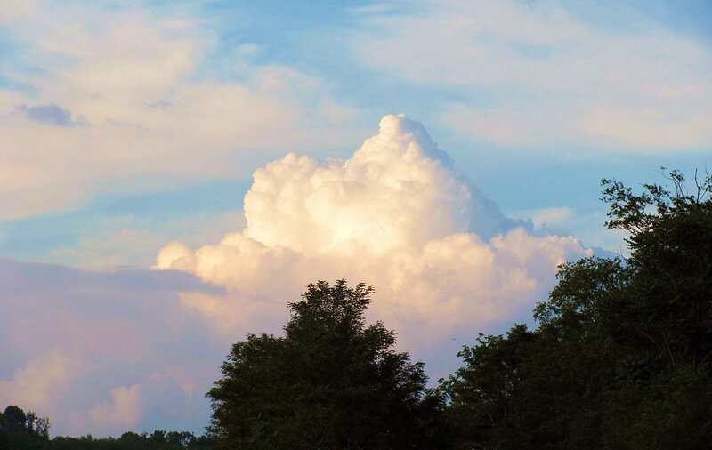 Large Cumulus Cloud — White