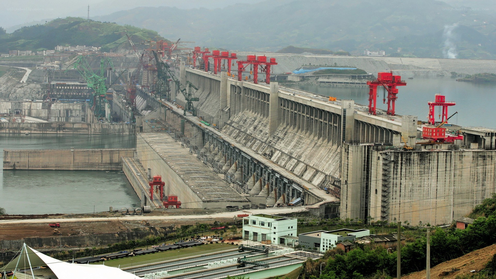 Large dam under construction