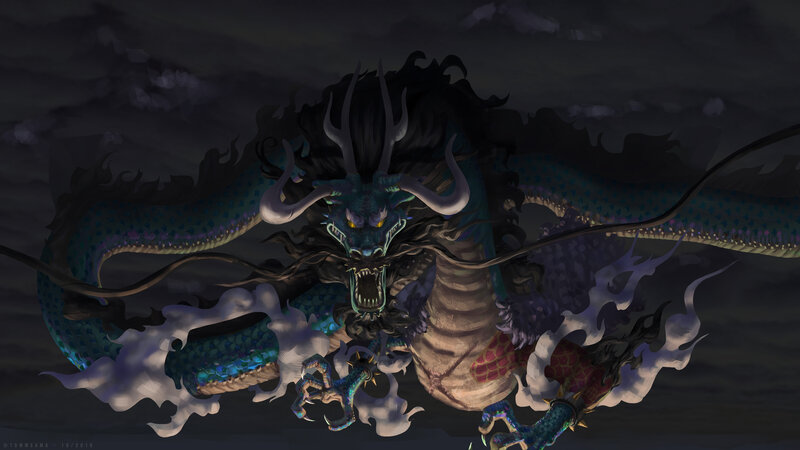 Large Dragon in Clouds