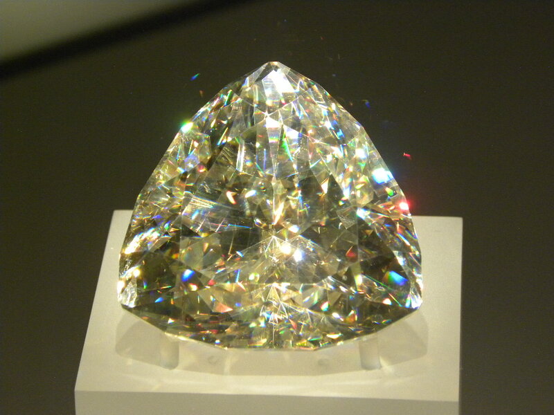 Large Faceted Diamond