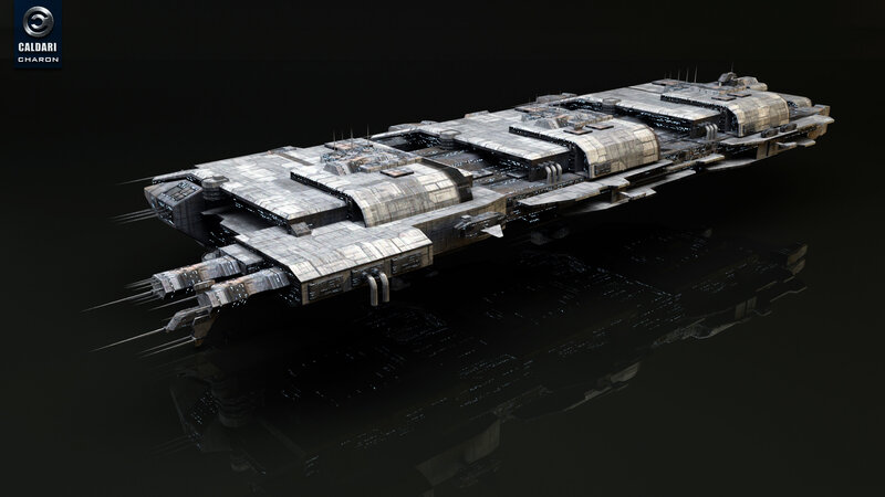 Large Futuristic Spaceship