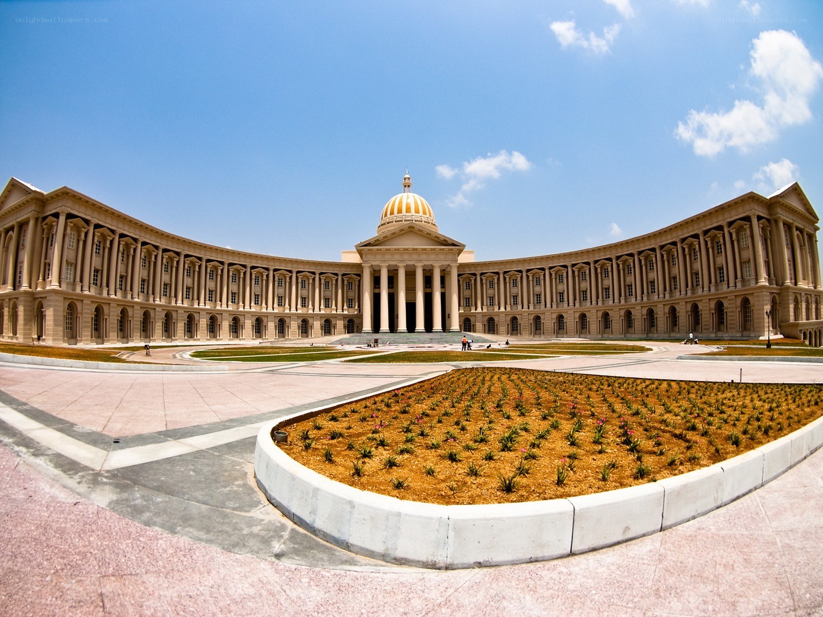 large government building with dome