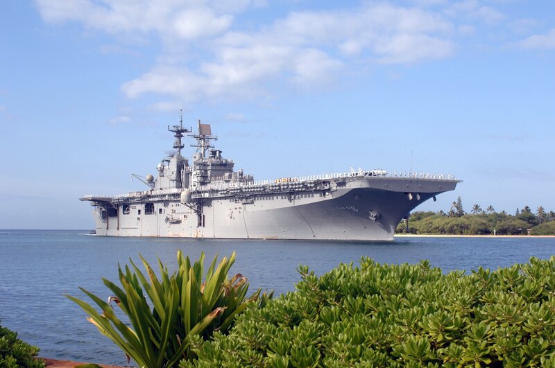 Large Gray Warship