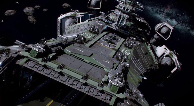 Large Green Spaceship