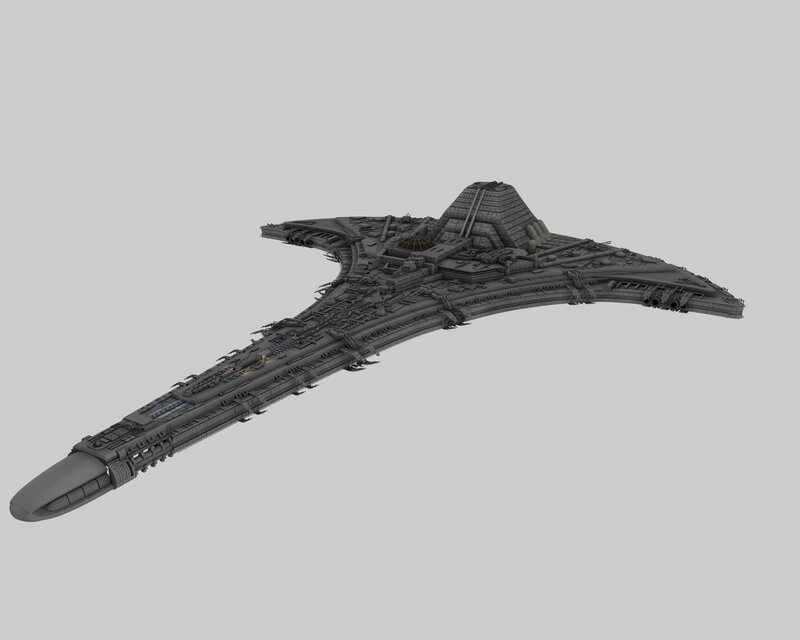 Large Grey Spaceship — Neutral