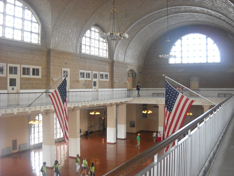 Large Hall with Flags