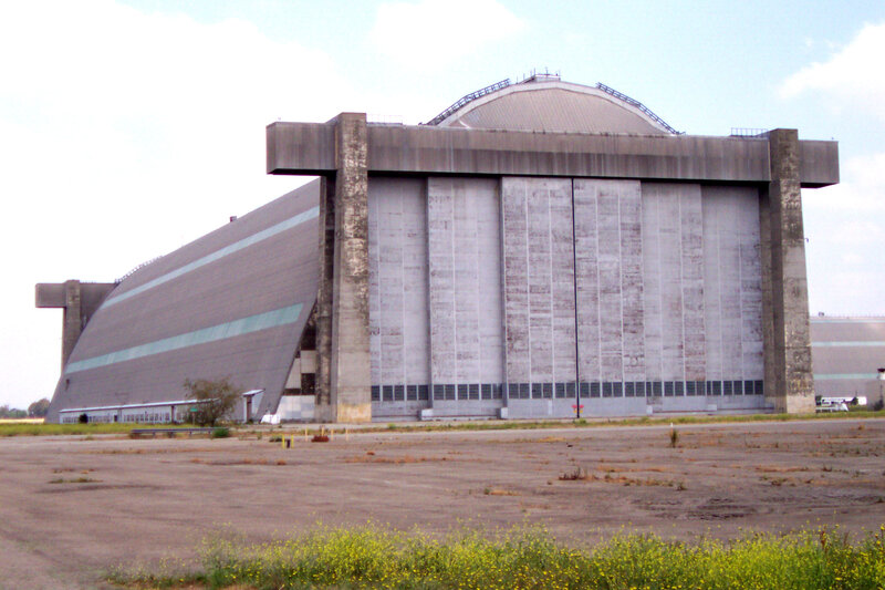 Large hangar at an airfield
