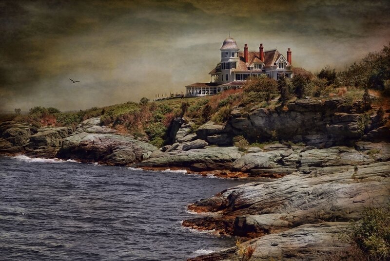 Large House on Rocky Coast