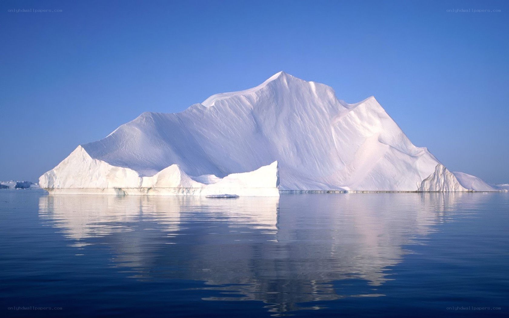 Large iceberg in calm water