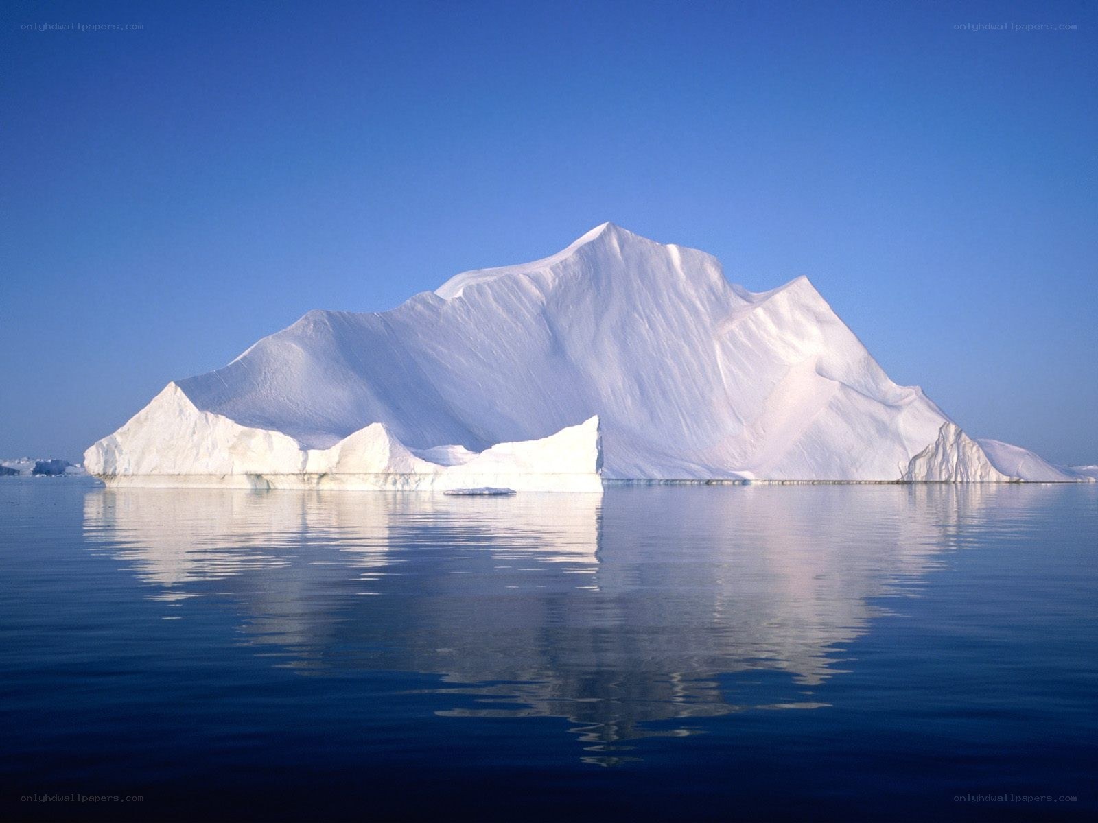 Large iceberg in calm water