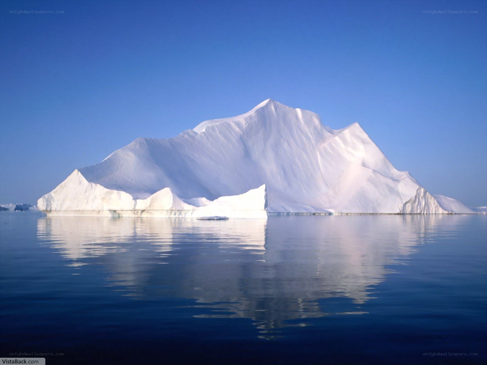 Large iceberg in calm water