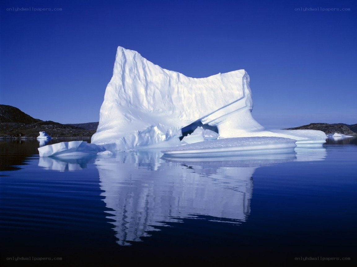 Large iceberg in calm water