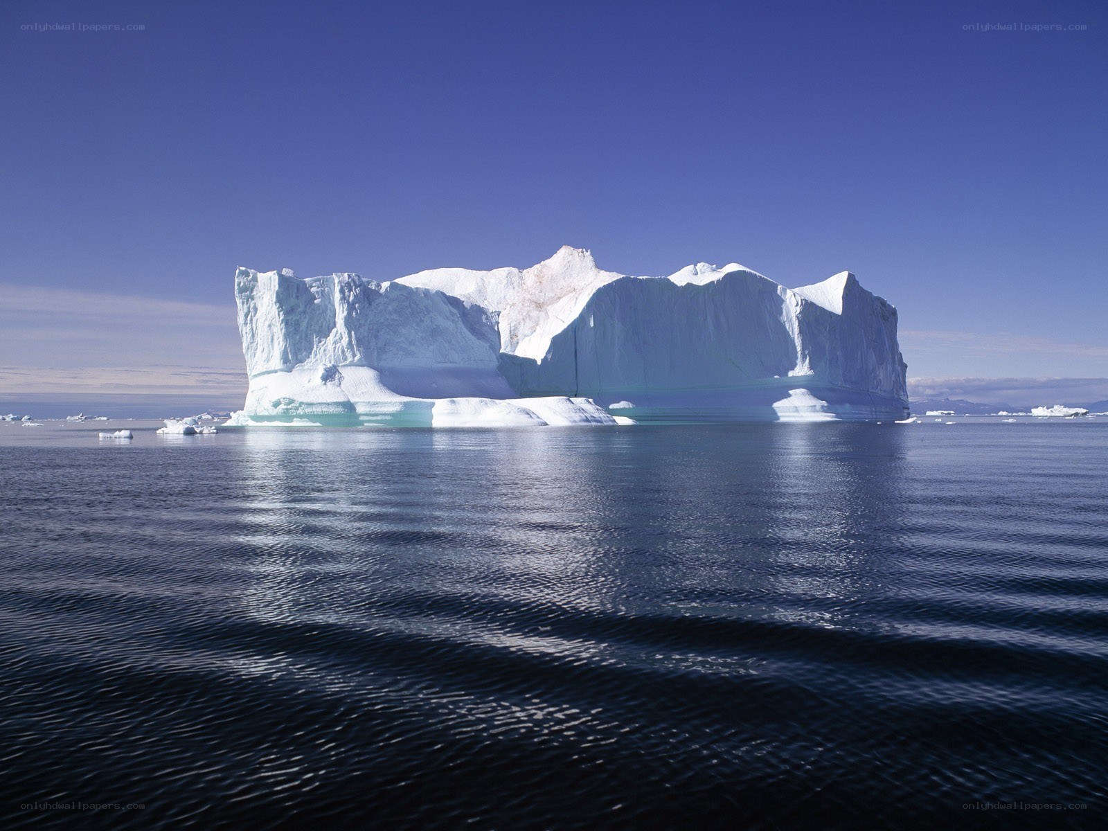 Large iceberg in calm waters