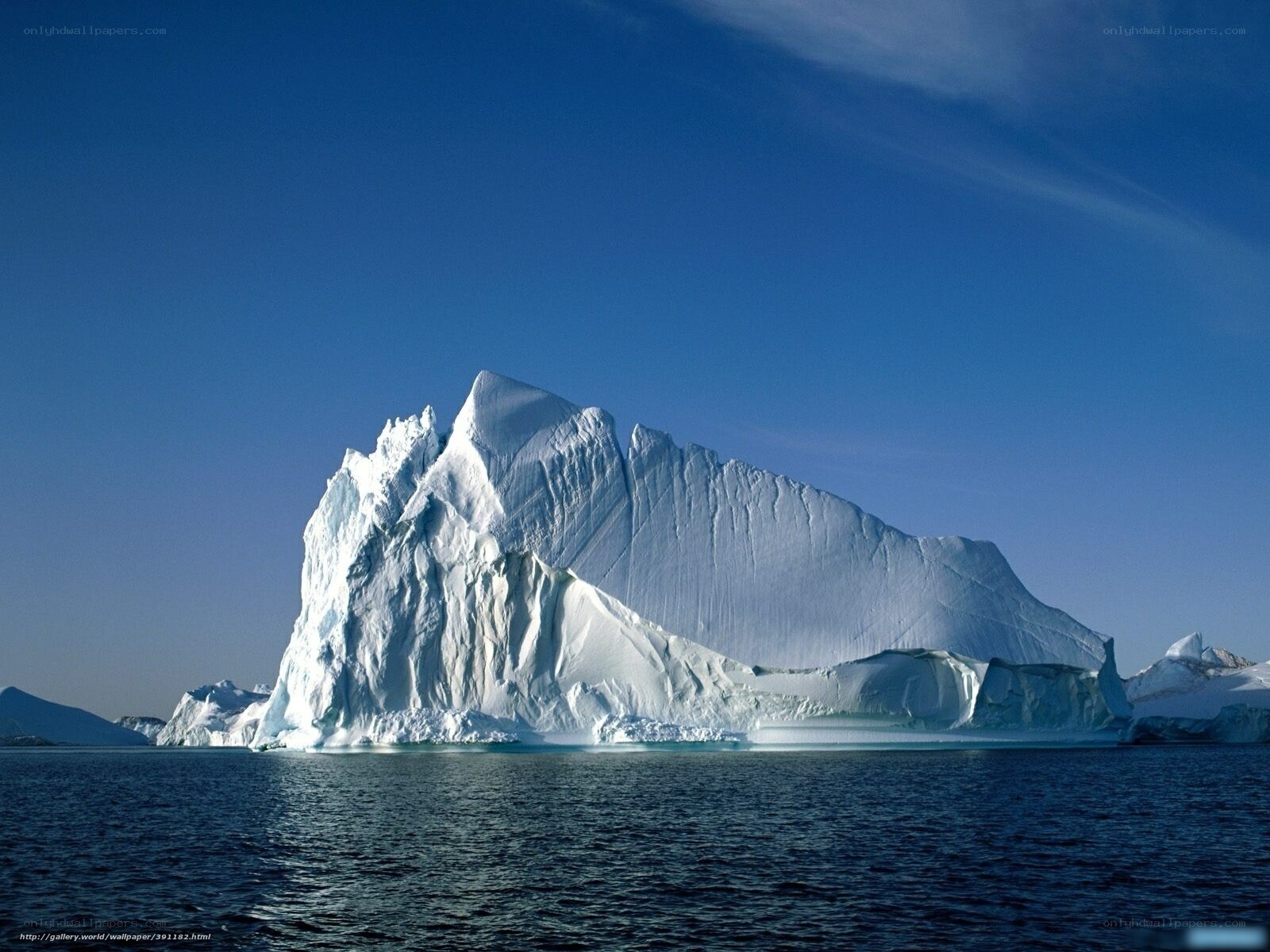 Large iceberg in calm waters