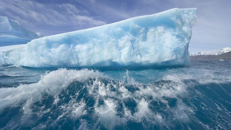 Large iceberg in ocean