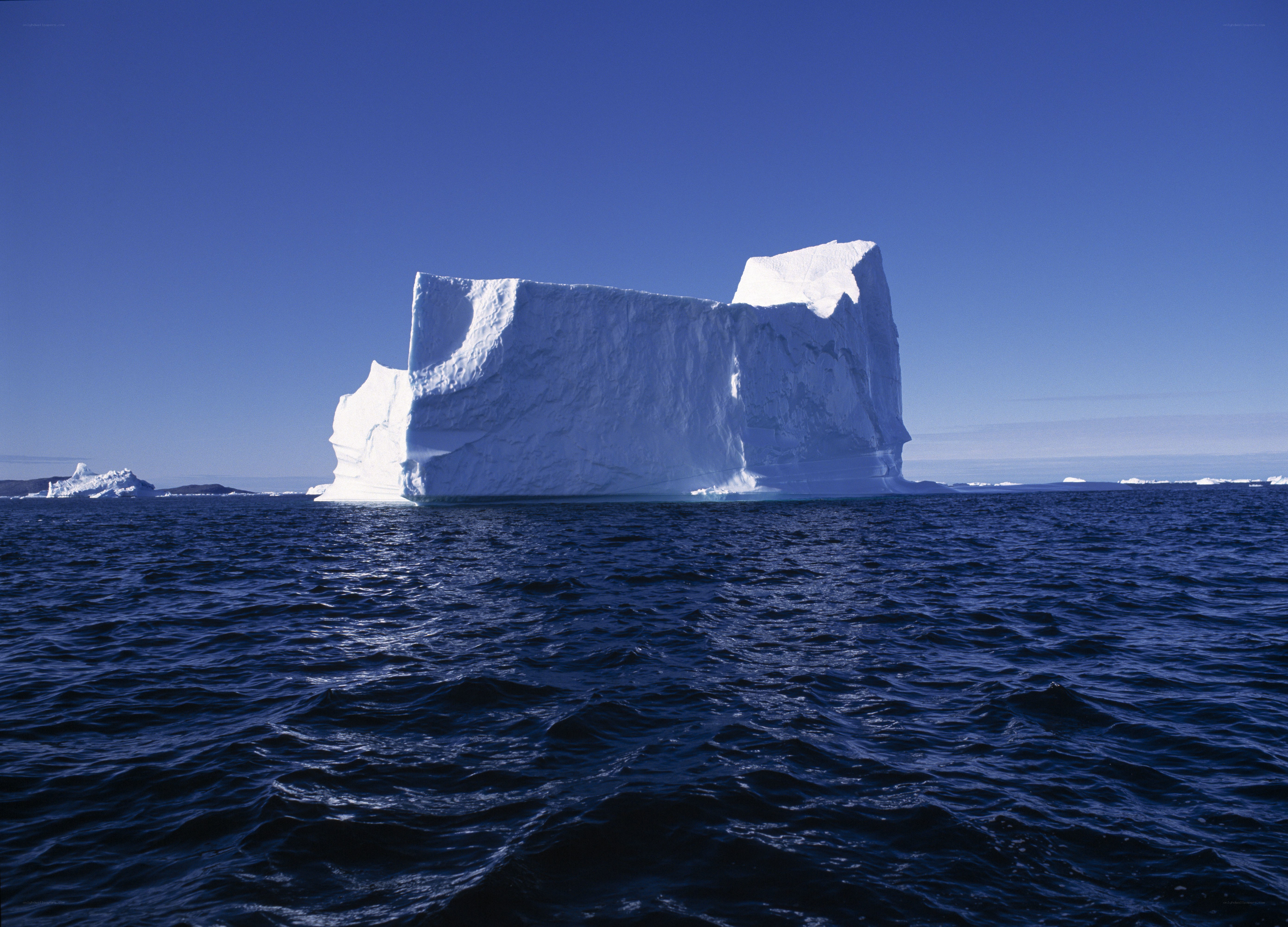 Large iceberg in open water