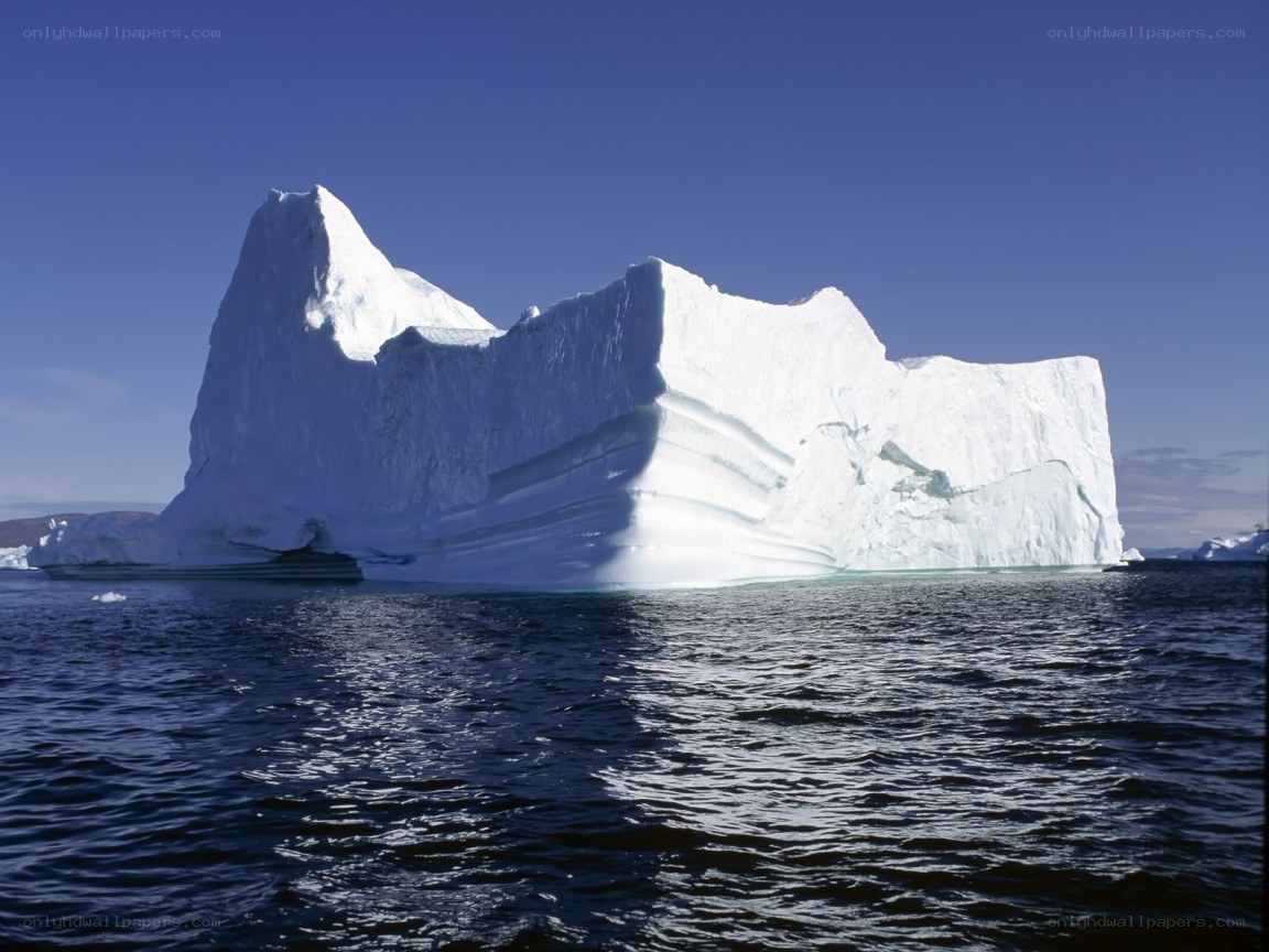 Large iceberg in open water