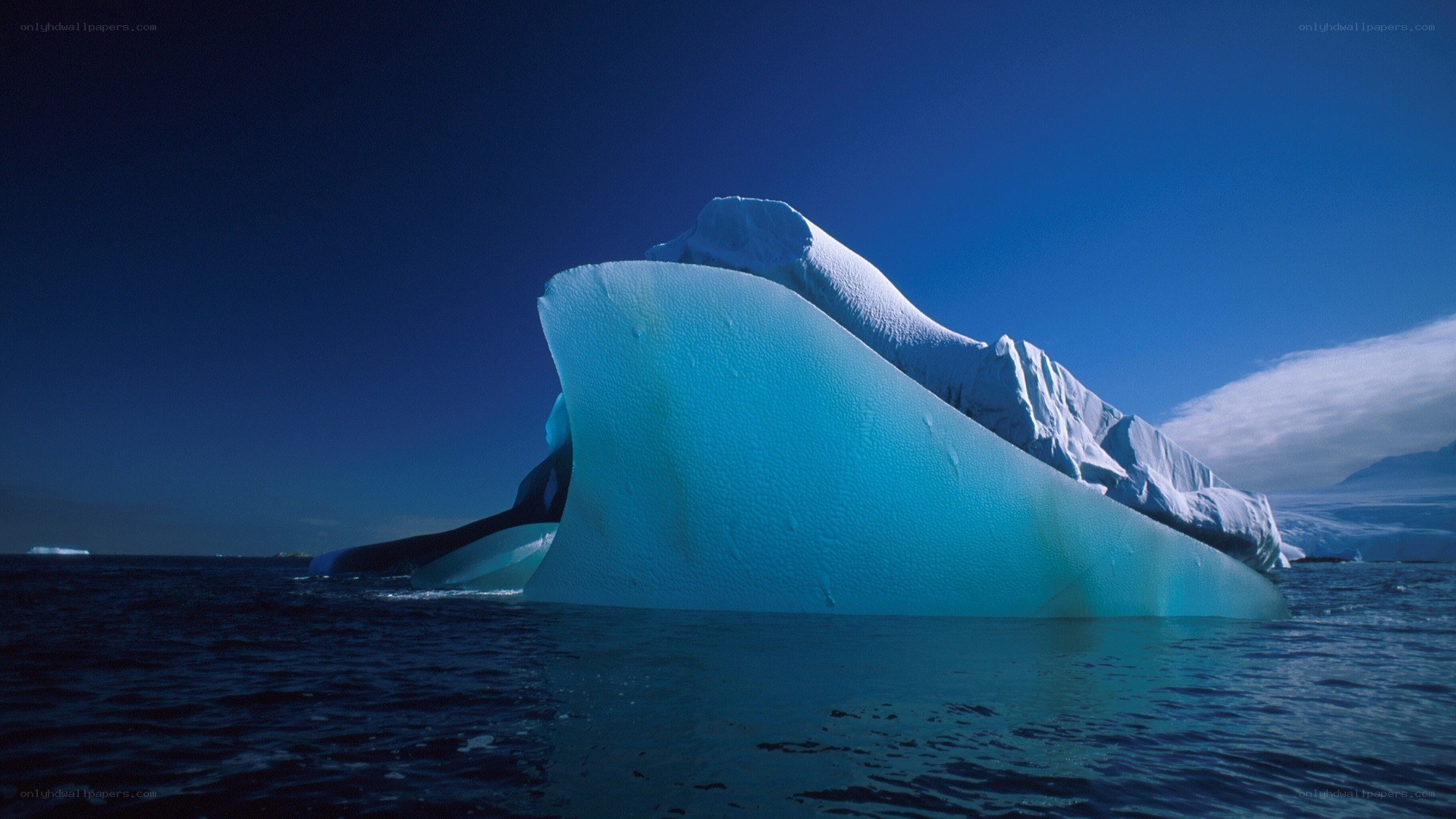 Large iceberg in the ocean