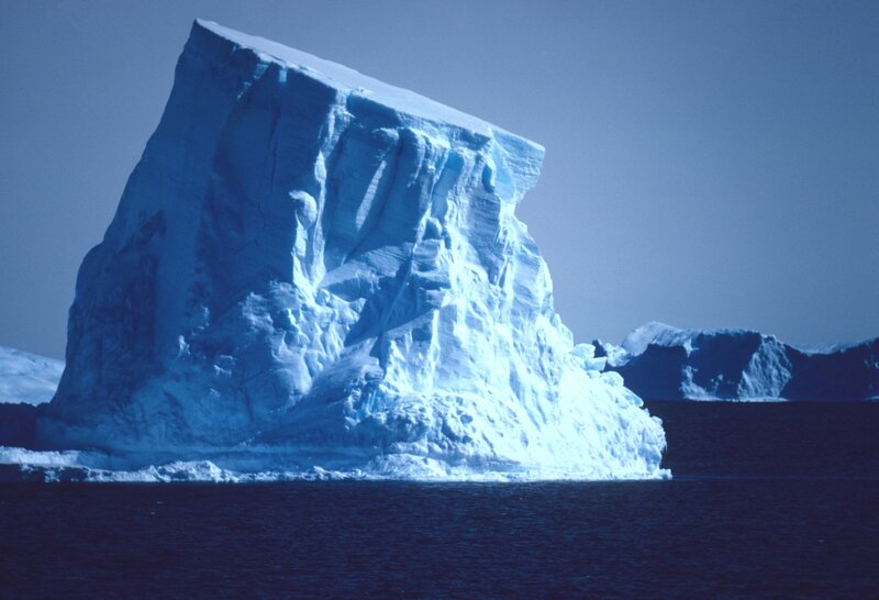 Large iceberg in the ocean