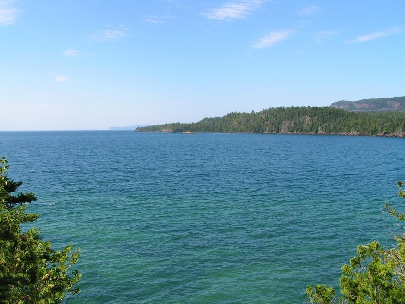 Large Lake with Forested Shore