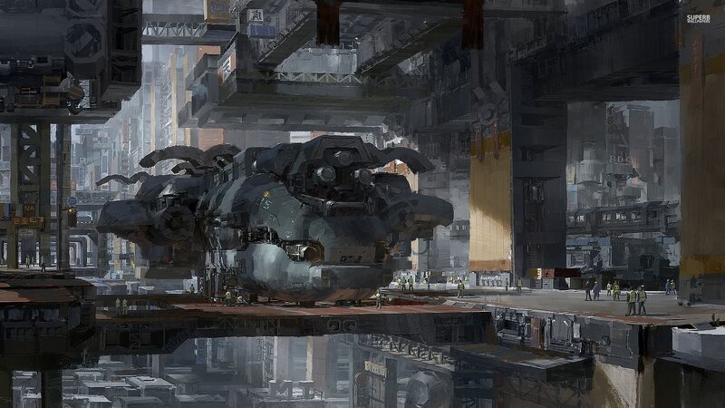 Large Mech in City