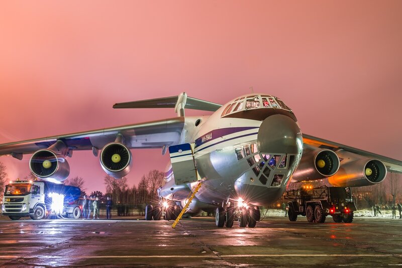 Large Military Transport Plane — Pink