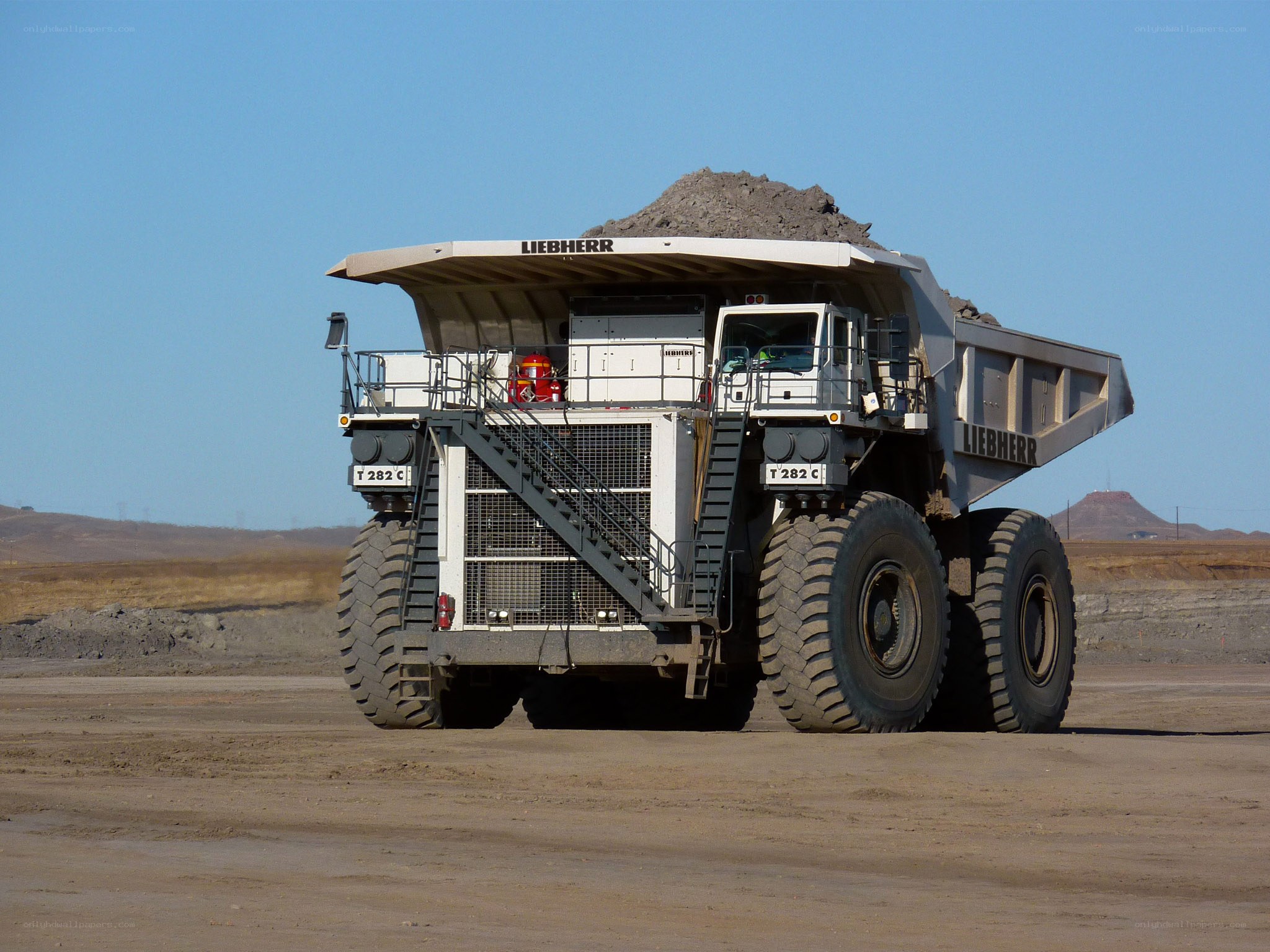 Large mining dump truck