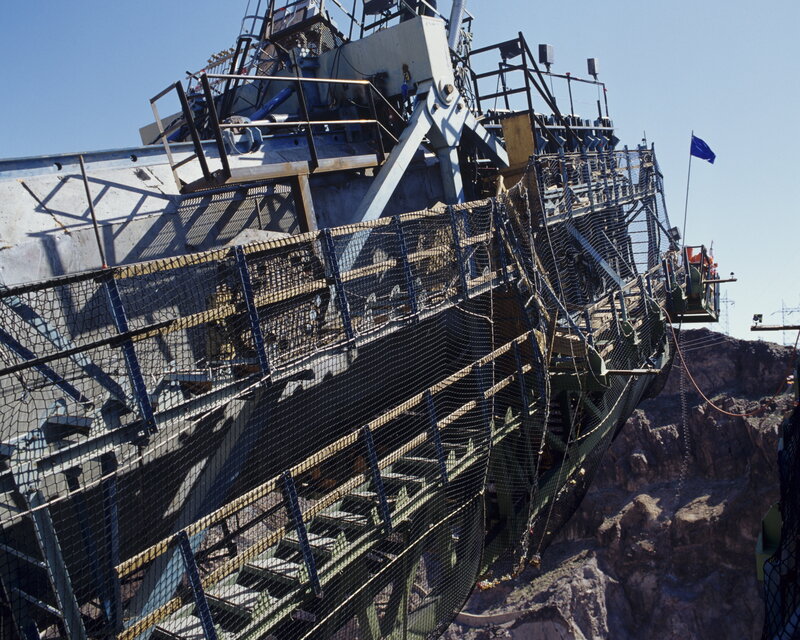 large mining excavator at a quarry