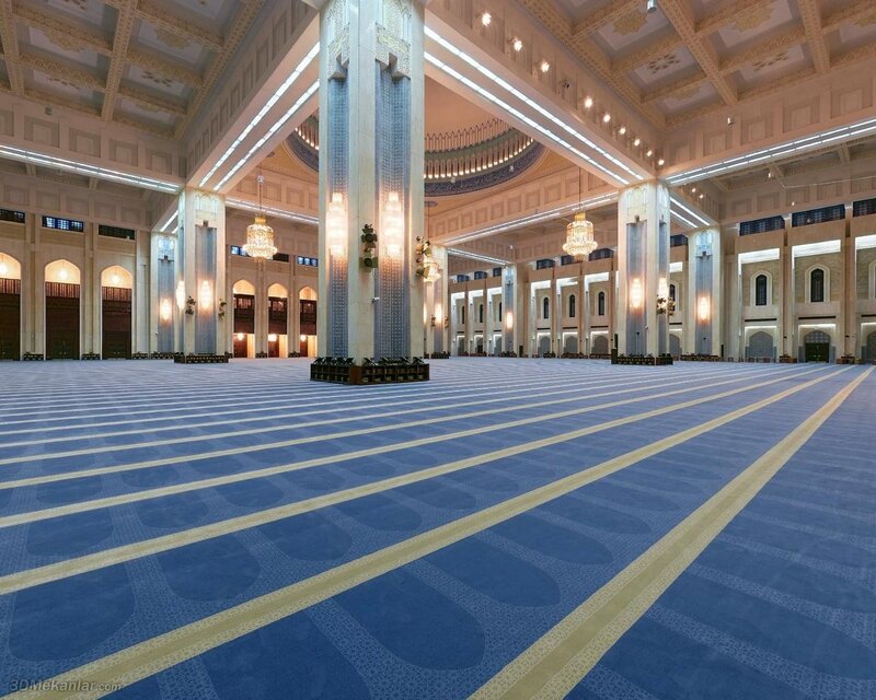 Large mosque interior