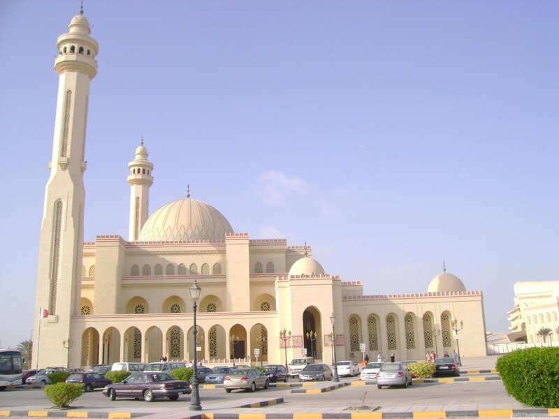 large mosque with minarets