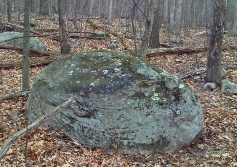 Large Mossy Boulder