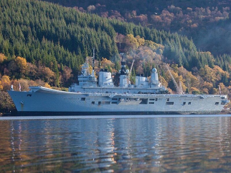 Large Naval Ship — White