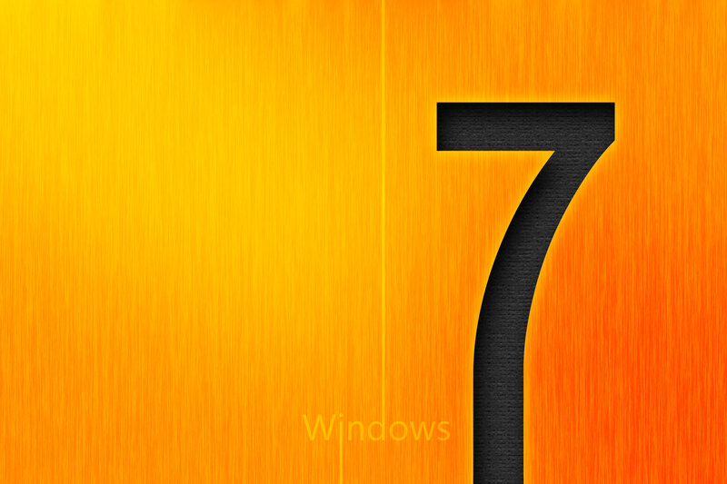 Large Number Seven — Orange