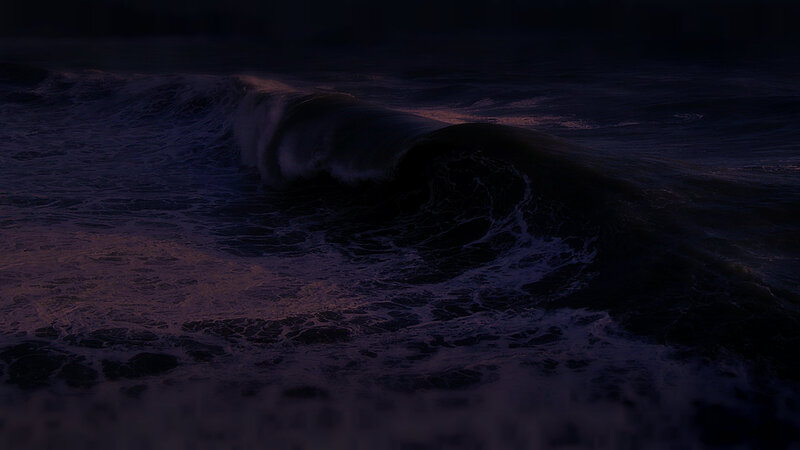 Large Ocean Wave — Dark Blue