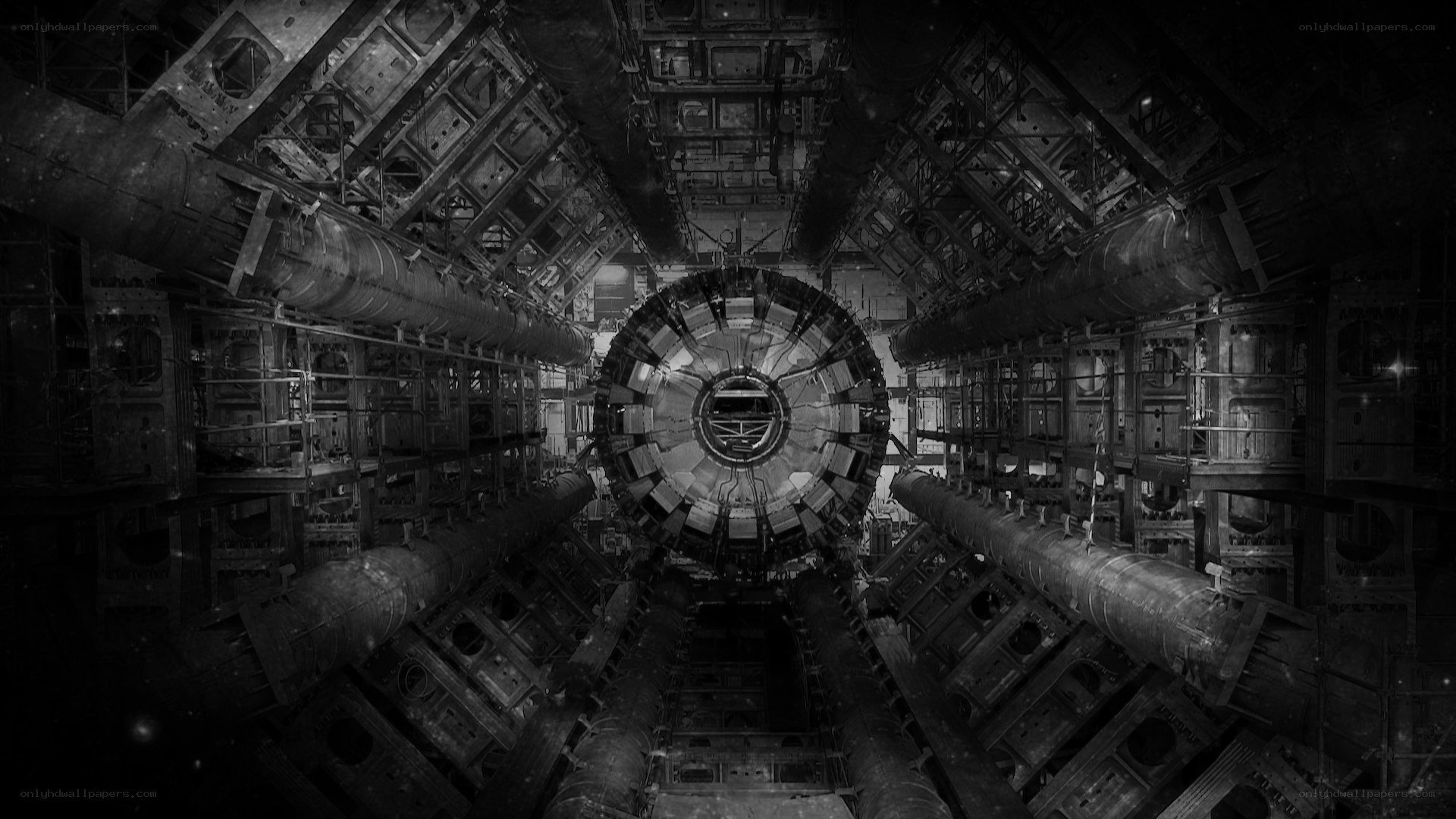 large particle accelerator tunnel