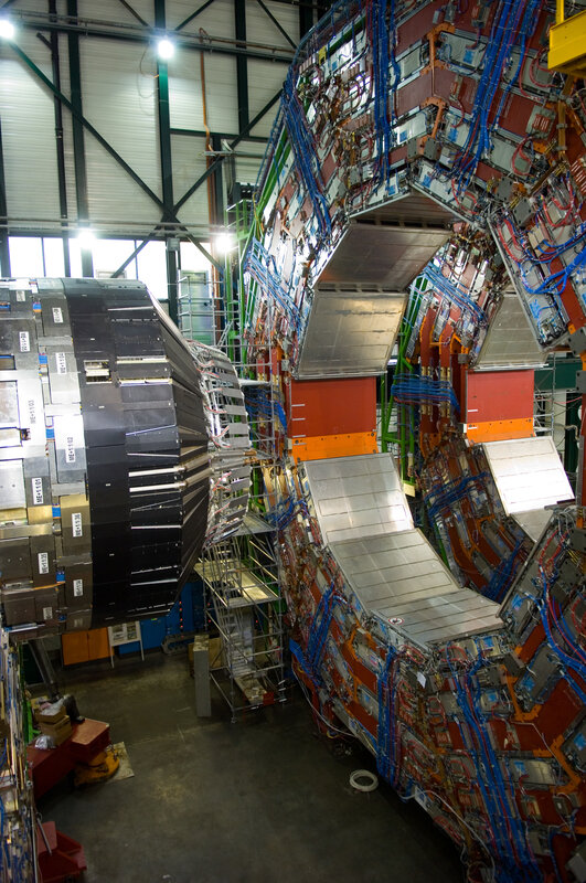 Large particle detector in a lab