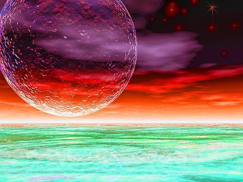 Large Planet over Ocean