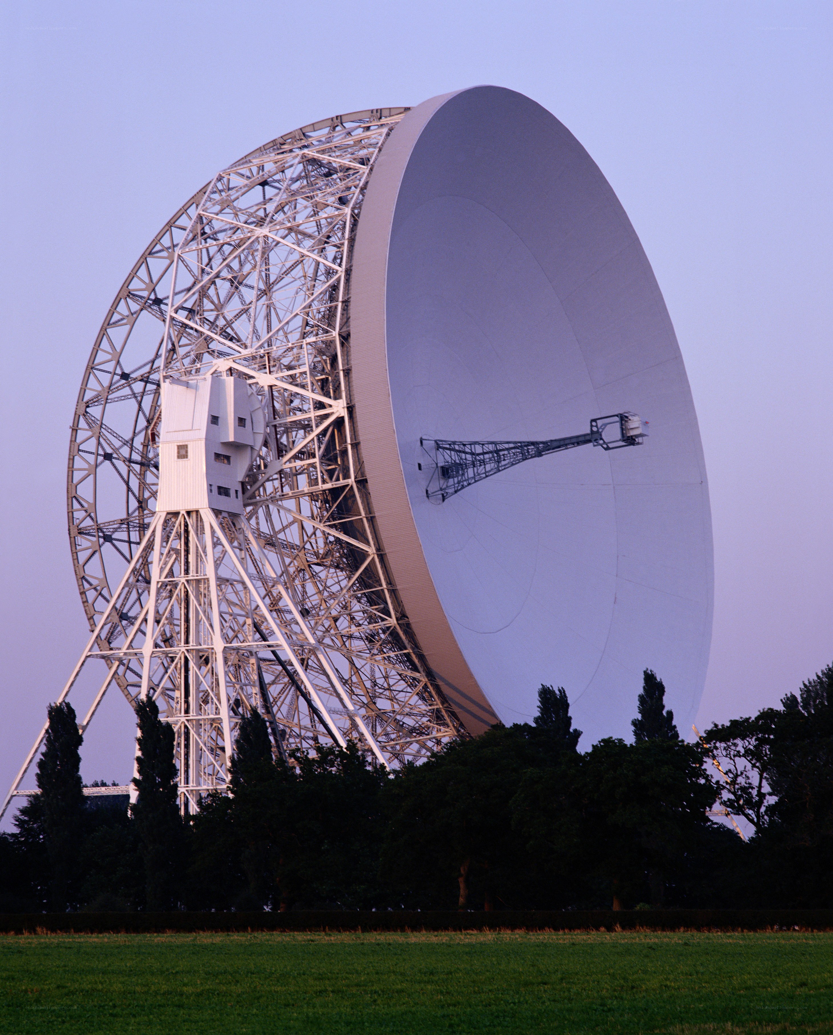 Large radio telescope dish