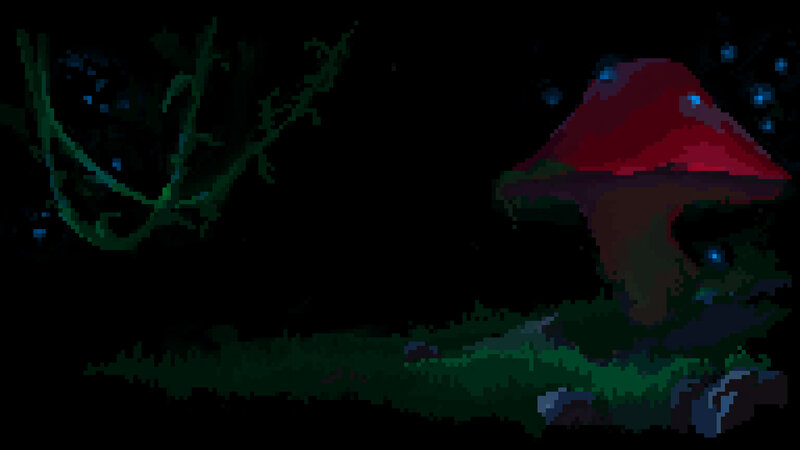 Large Red Mushroom — Dark